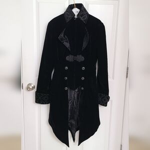 Gothic Dovetail High Collar Coat